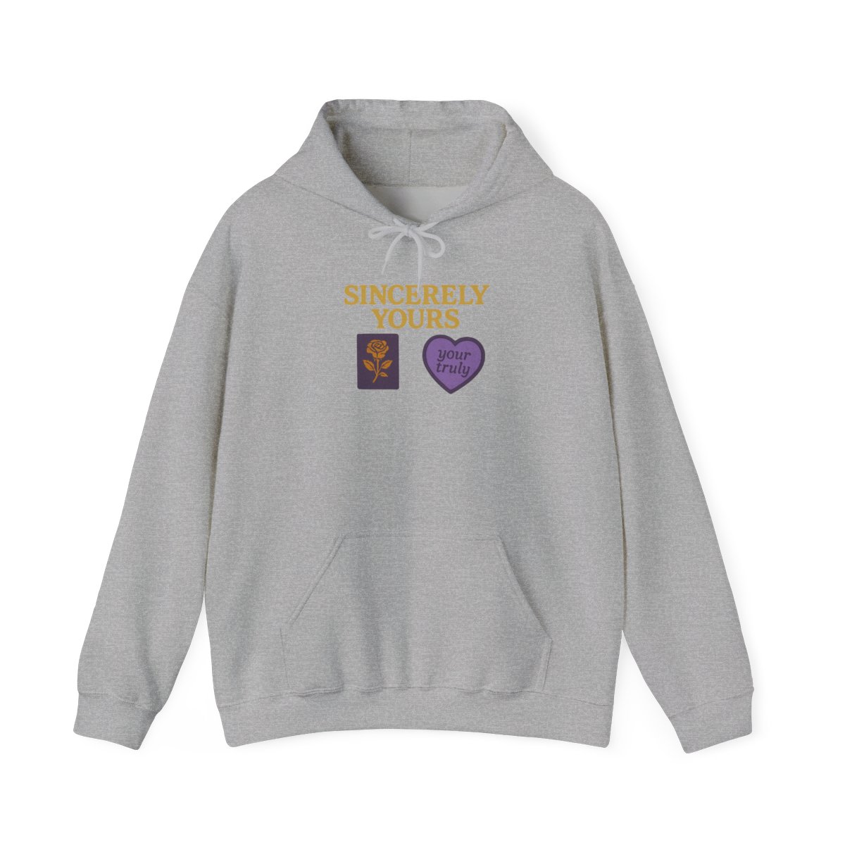 Sincerely Yours Embroidered Patches Hoodie
