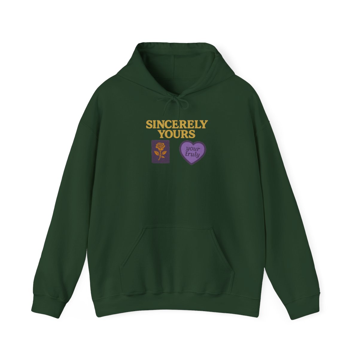 Sincerely Yours Purple Heart Hoodie - alternate angle 5, merchandise