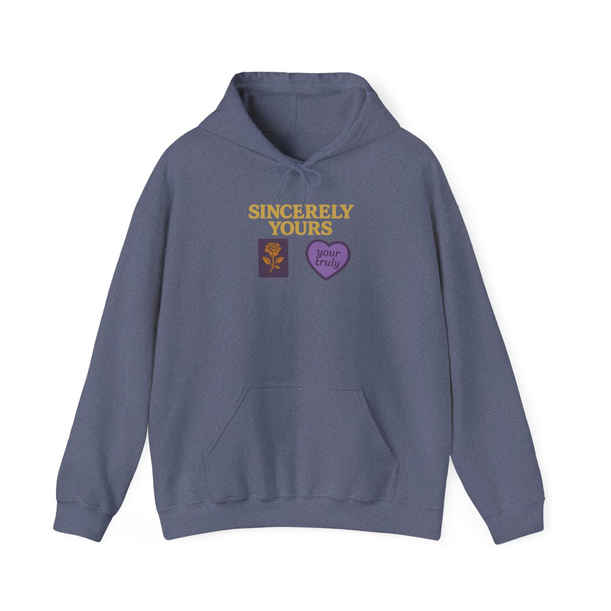 Sincerely Yours Purple Heart Hoodie - alternate angle 2, merchandise