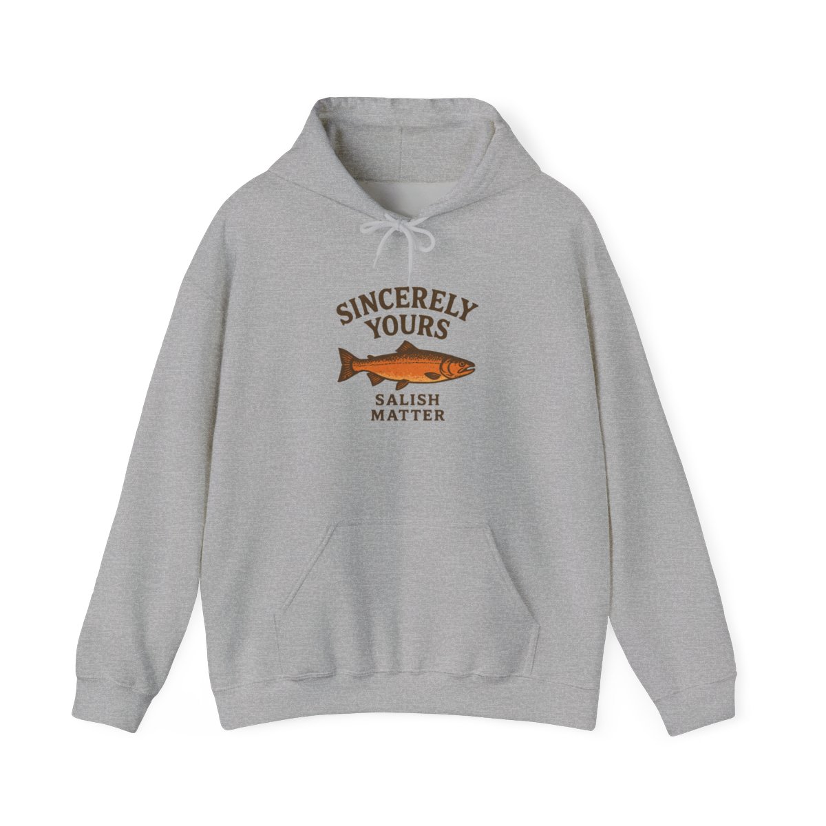 Sincerely Yours Salish Matter Minimalist Pullover Hoodie - PNW Heritage Gift - alternate angle 2, merchandise