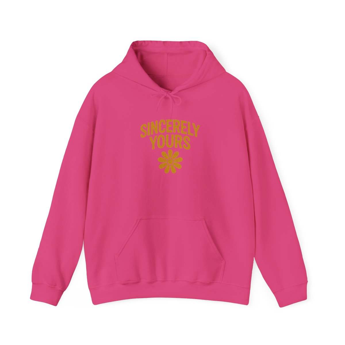Salish Matter Sincerely Yours Bold Yellow Hoodie - Indie Artist Gift - alternate angle 2, merchandise