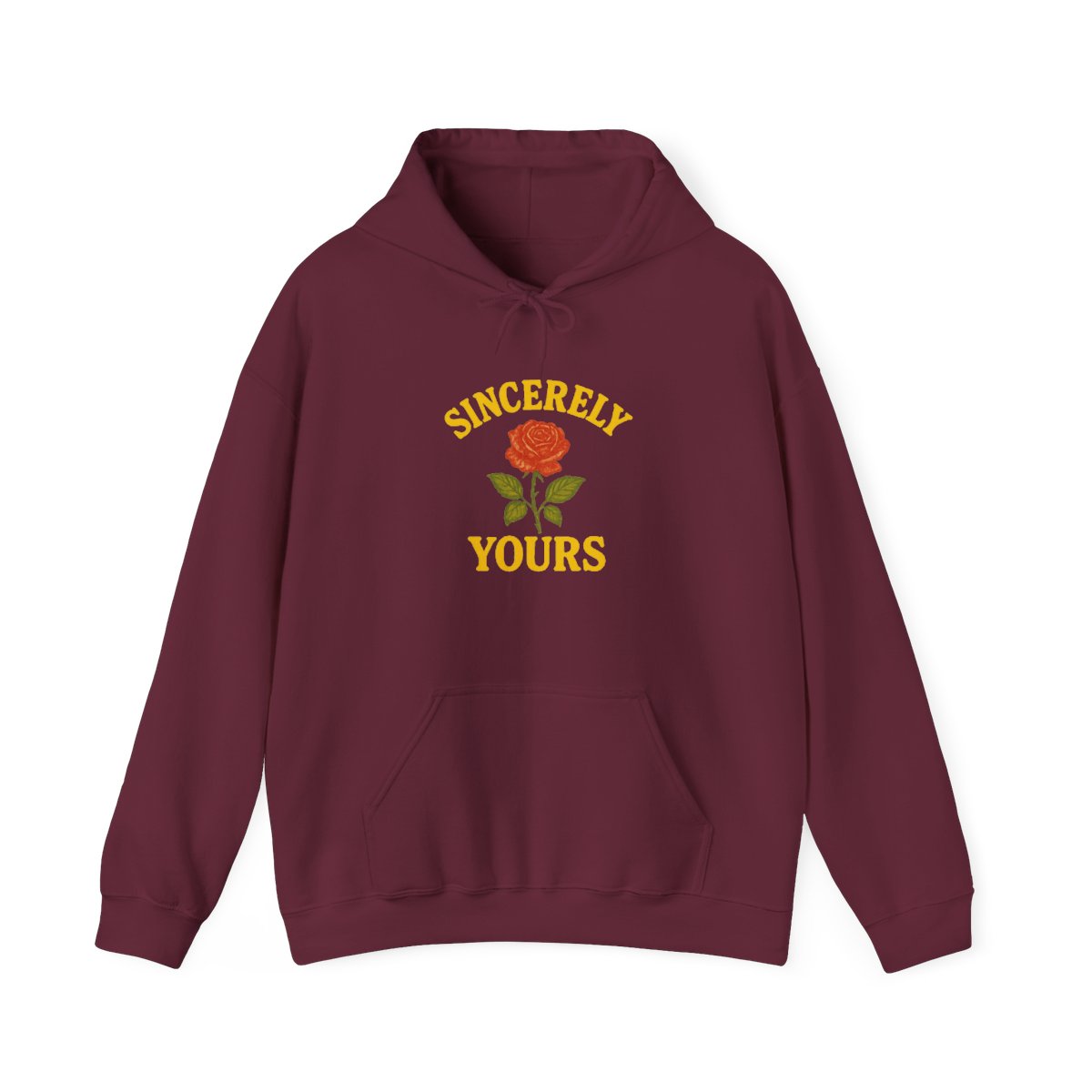 Salish Matter Sincerely Yours Punny Yellow Hoodie - alternate angle 3, merchandise
