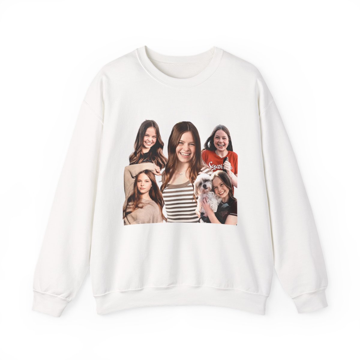 Dark grey Sweatshirts with a pink and silver gradient graphic that reads "SALISH Matter". The graphic includes multiple images of a person. The shirt has short sleeves and a crew neck