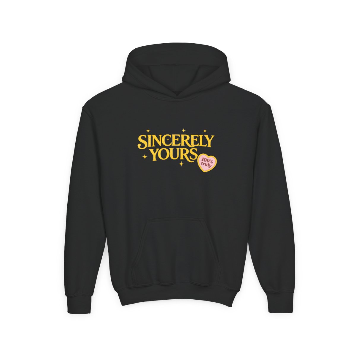 Sincerely Yours Heart Edition Hoodie | Salish Matter | SIncerely Yours - alternate angle 2, merchandise