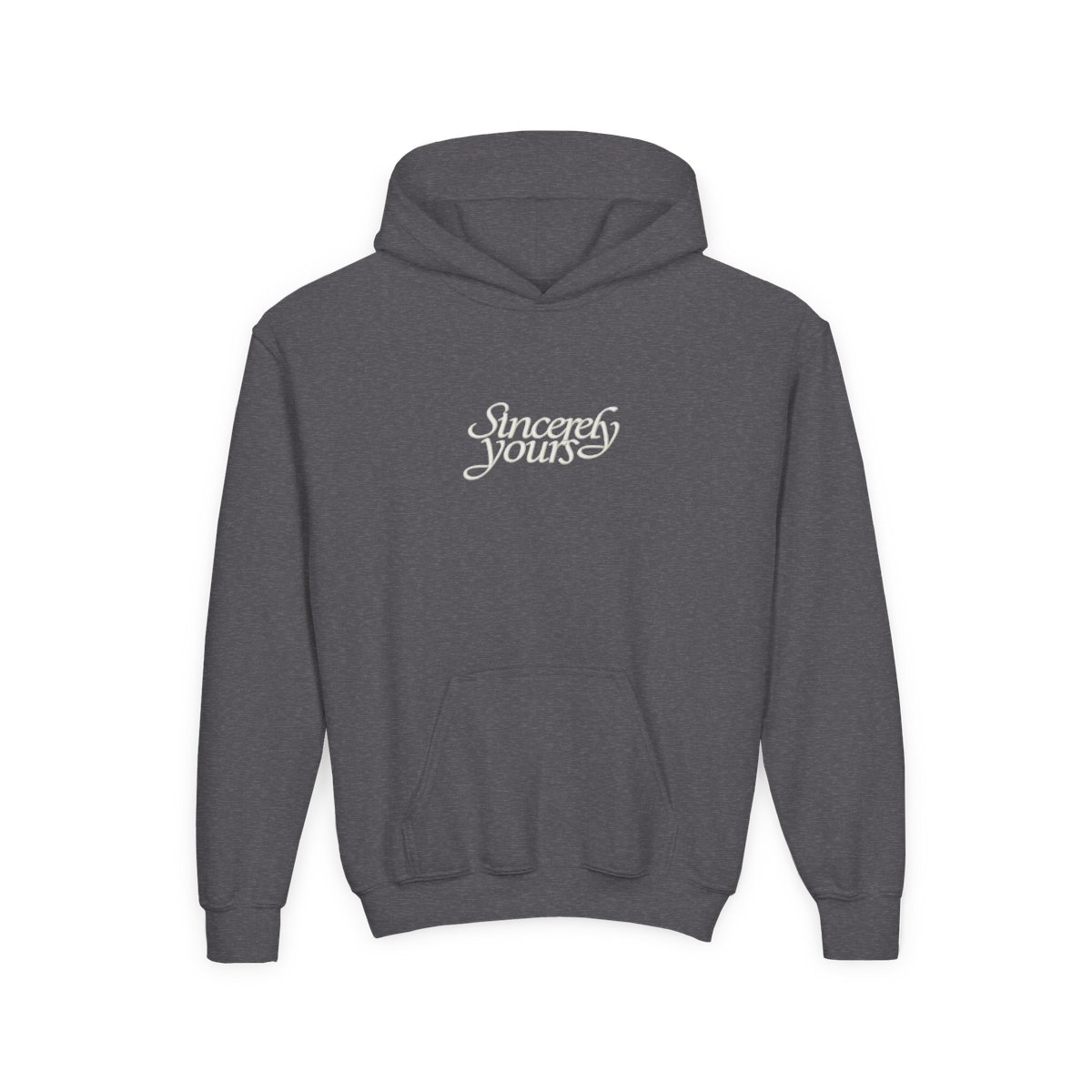 Sincerely Yours Cursive White Design | Salish Matter | SIncerely Yours - alternate angle 3, merchandise
