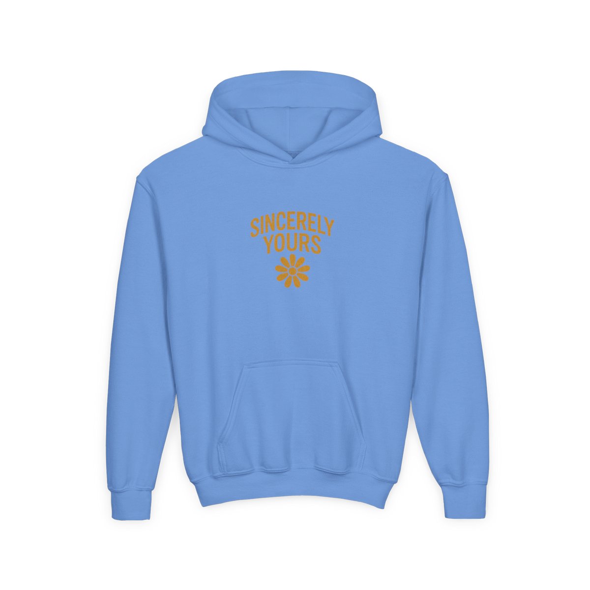 Salish Matter Sincerely Yours Bold Yellow Kids Hoodie - Indie Artist Gift - alternate angle 5, merchandise