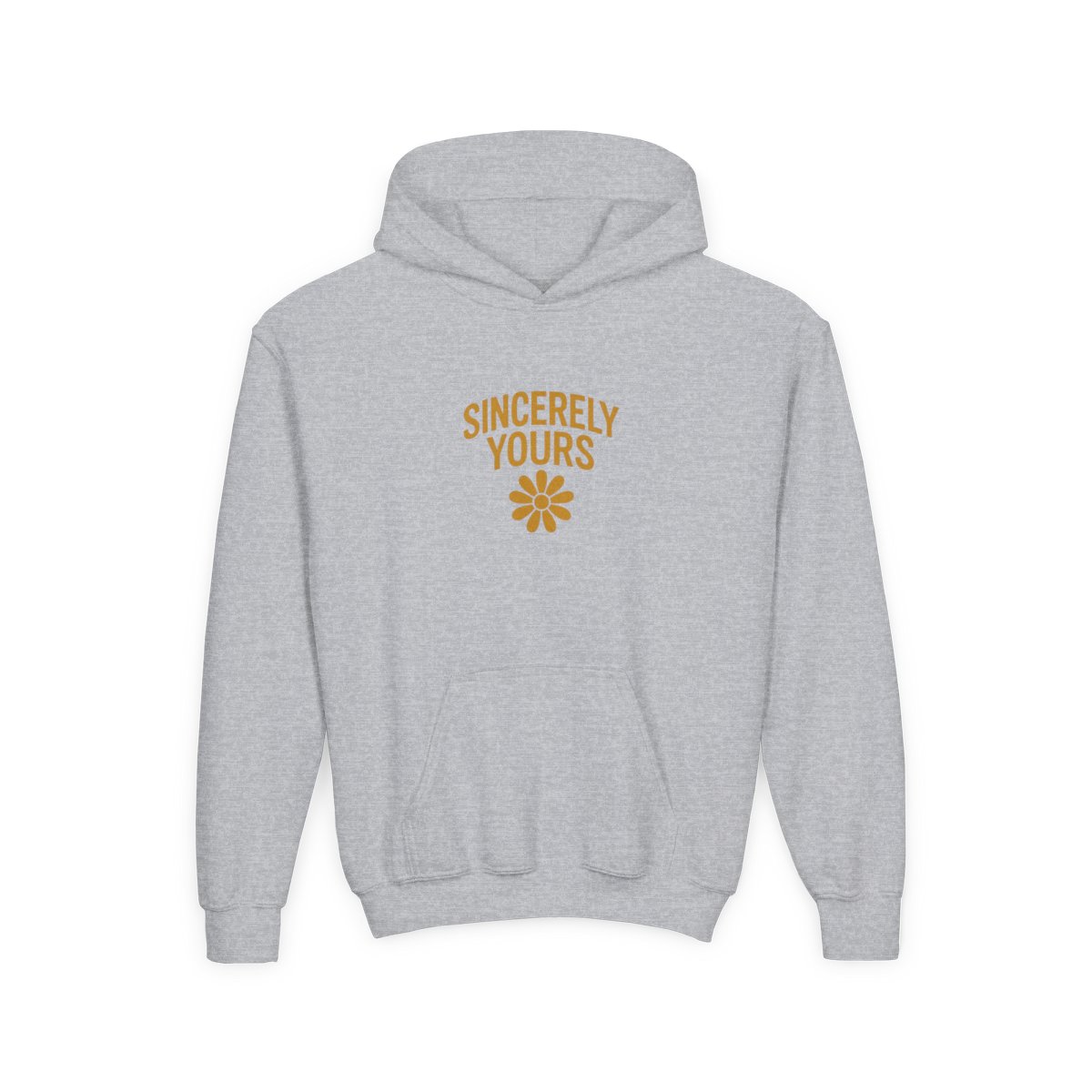 Salish Matter Sincerely Yours Bold Yellow Kids Hoodie - Indie Artist Gift - alternate angle 3, merchandise