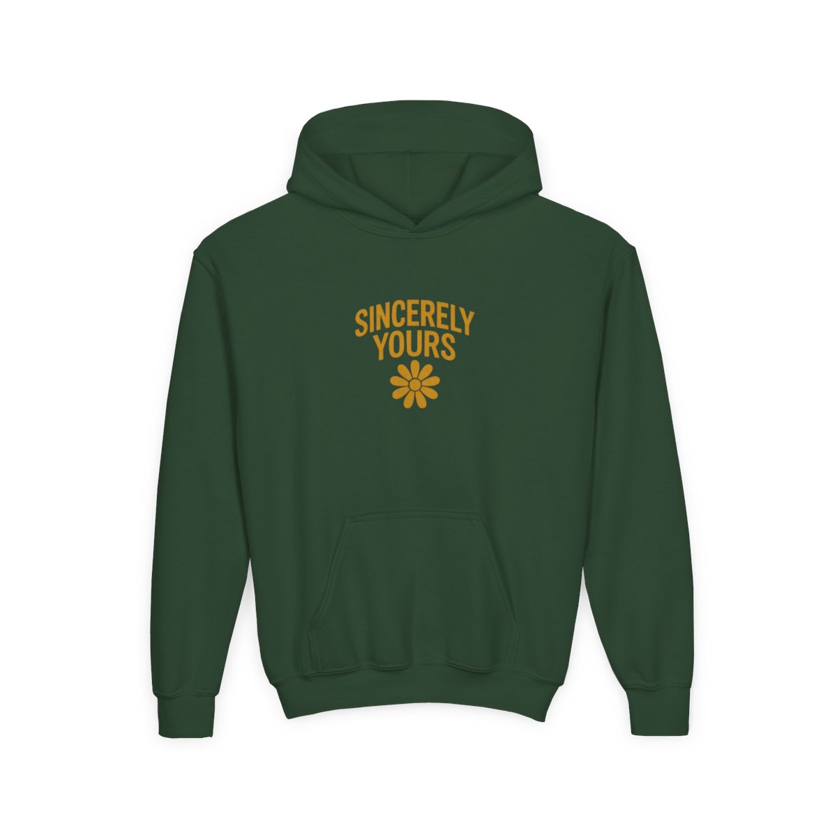 Salish Matter Sincerely Yours Bold Yellow Kids Hoodie - Indie Artist Gift - alternate angle 4, merchandise